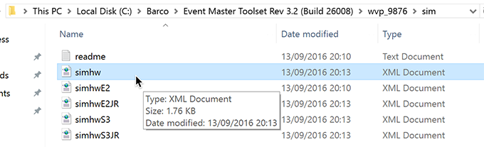 Sim XML Generator - Help